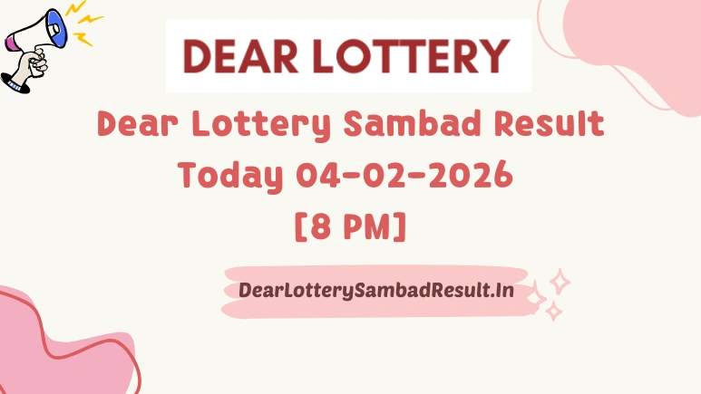 Nagaland Dear Lottery Sambad Result Today 04-02-2026 8 PM
